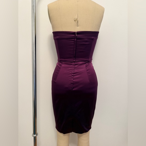Dolce & Gabbana Strapless Dress in Deep Purple - Picture 3 of 7